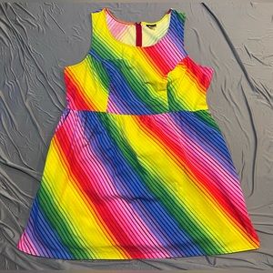 Retrolicious rainbow pride dress 3x